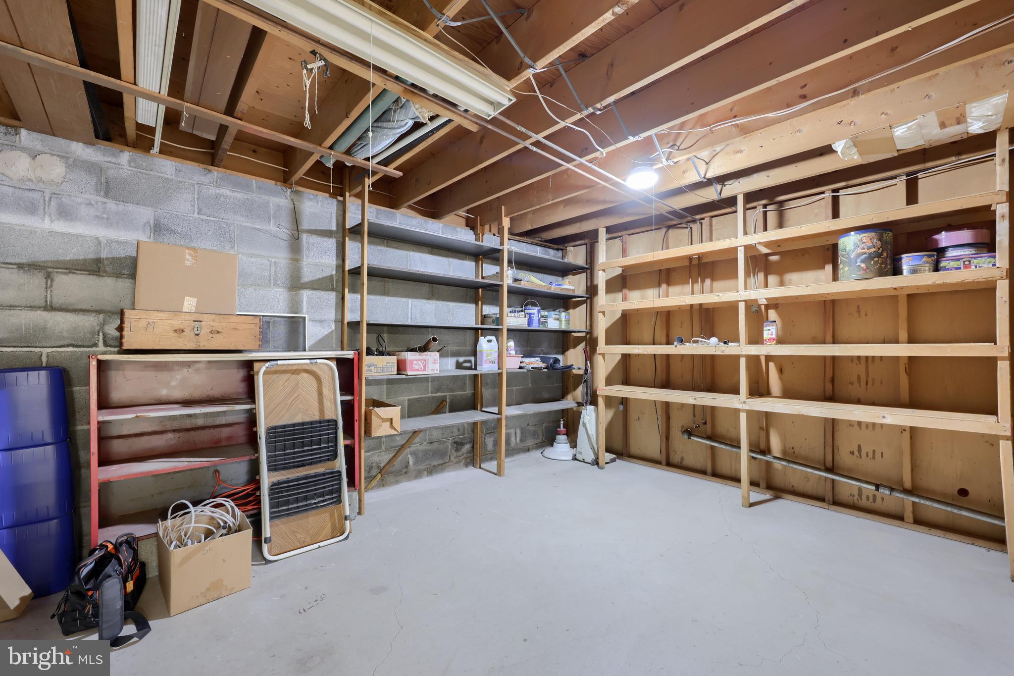 3916 Grant Street Reading, PA 19606 - Photo 31 of 39 a view of an empty room with storage and racks