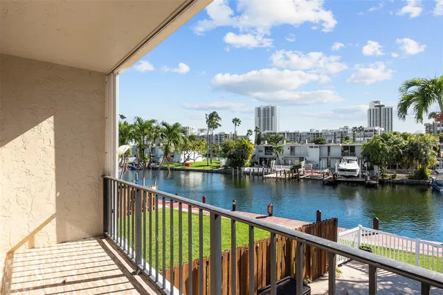 a view of a lake from a balcony