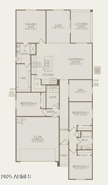 25428 West Romley Road Buckeye, AZ 85326 - Photo 24 of 24 Floor Plan