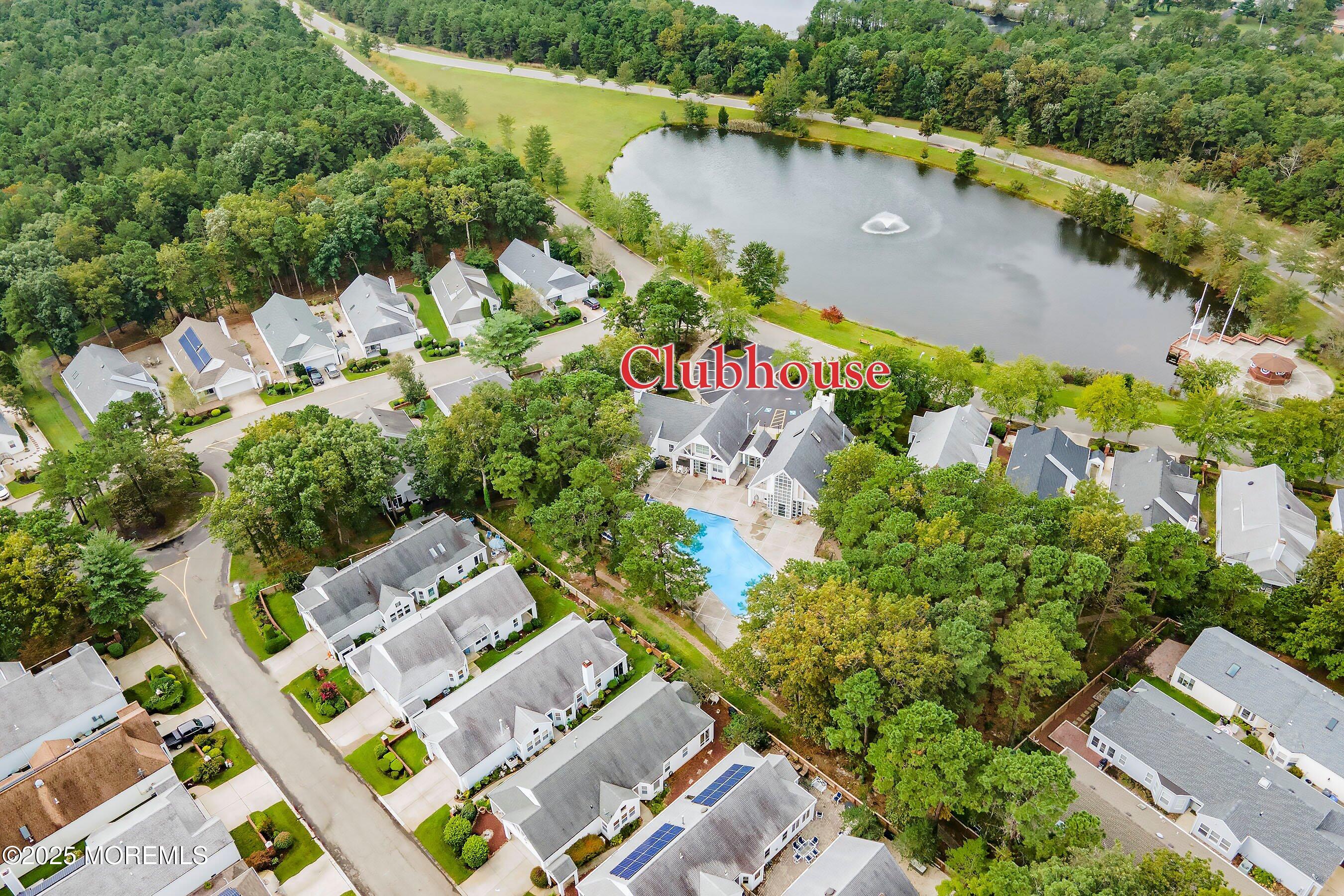 10 Hampton Road Manahawkin, NJ 08050 - Photo 19 of 38 an aerial view of a house with a lake view