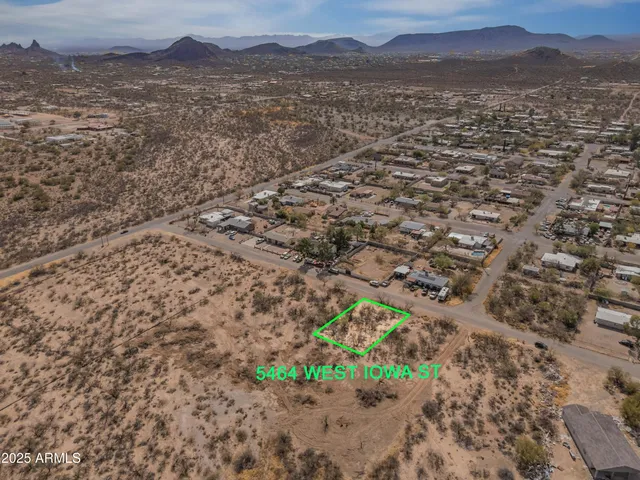 a view of a city with mountain