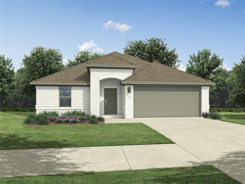 2010 Stallion Street Seagoville, TX 75159 - Photo 1 of 1 a front view of a house with a yard and garage