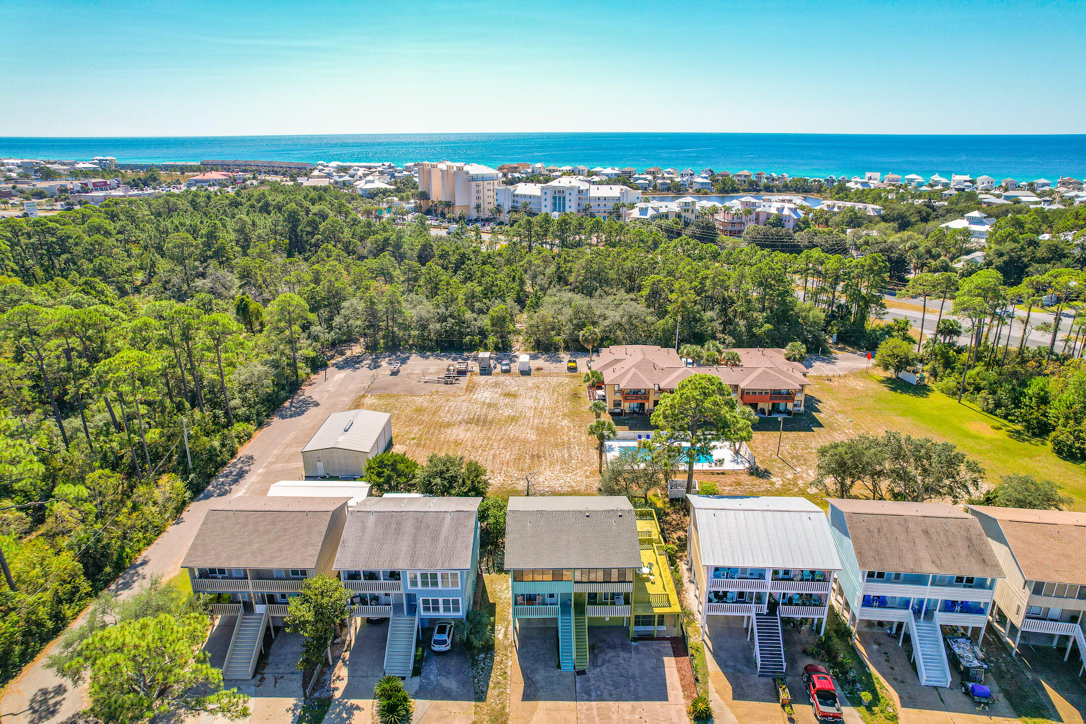 145 Cain Road Panama City Beach, FL 32413 - Photo 41 of 60 an aerial view of multiple house