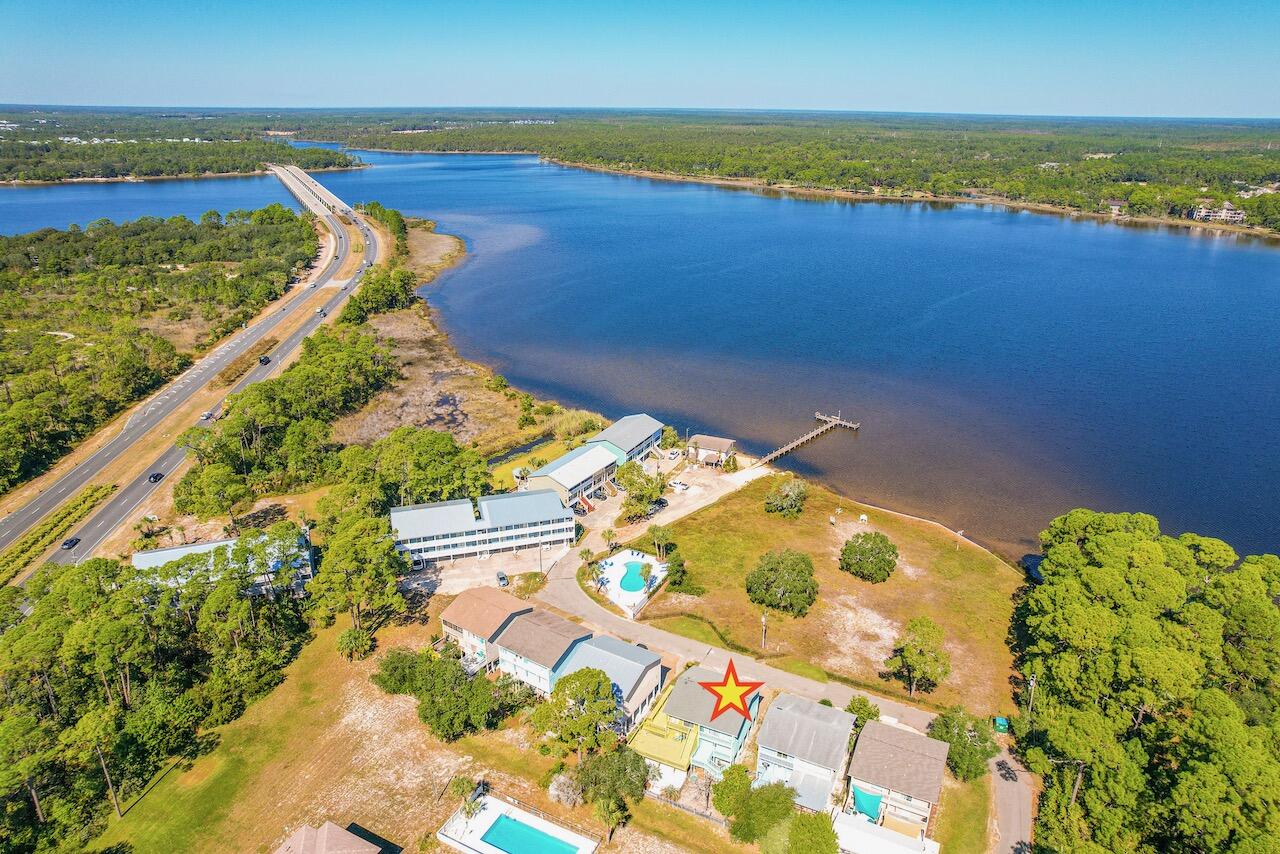 145 Cain Road Panama City Beach, FL 32413 - Photo 46 of 60 a view of an ocean and a mountain view