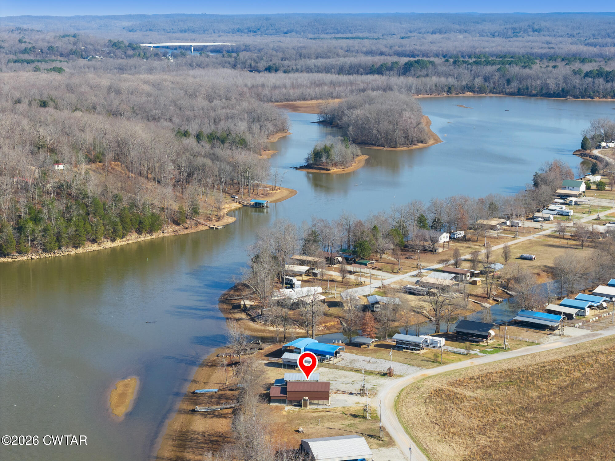267 Dd Cove Decaturville, TN 38329 - Photo 22 of 60 an aerial view of a house with outdoor space