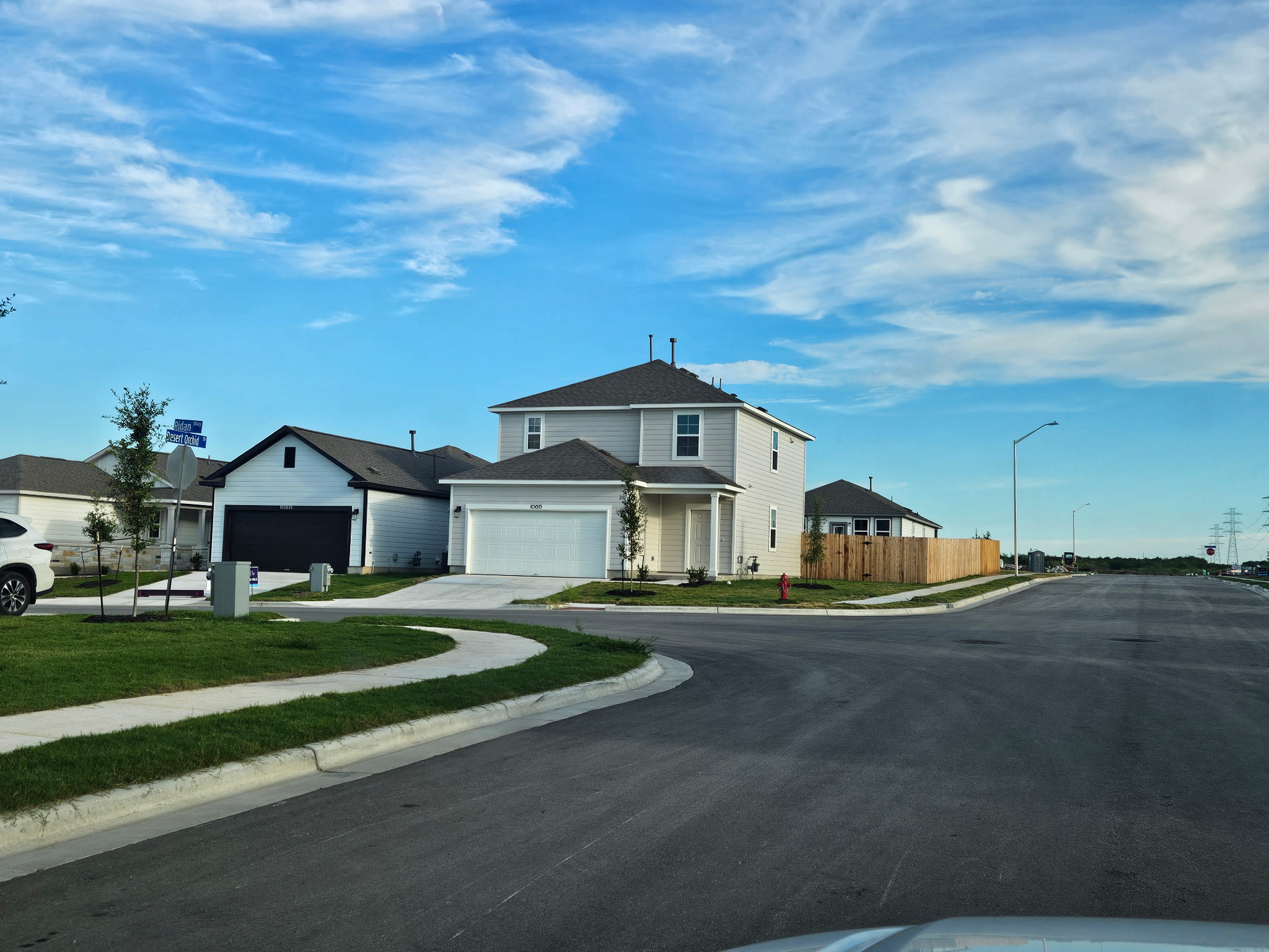 10615 Ridan Way Buda, TX 78610 - Photo 2 of 21 View of asphalt street with sidewalks, curbs, a residential view, and street lighting