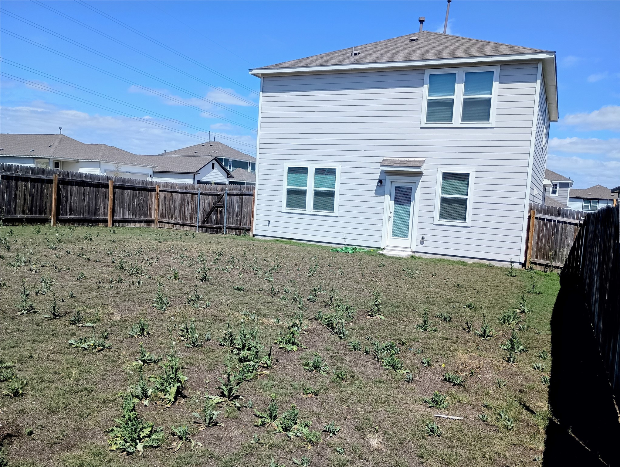 10615 Ridan Way Buda, TX 78610 - Photo 20 of 21 Back of house with a fenced backyard