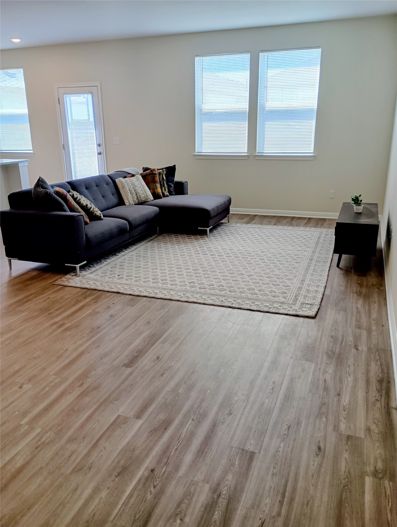 10615 Ridan Way Buda, TX 78610 - Photo 7 of 21 Living room featuring light wood finished floors and baseboards
