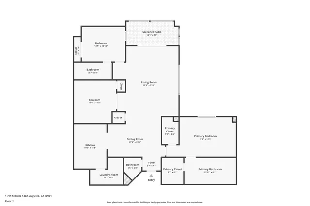 $319,900 | 1 7th Street, Unit 1402, Augusta, GA 30901