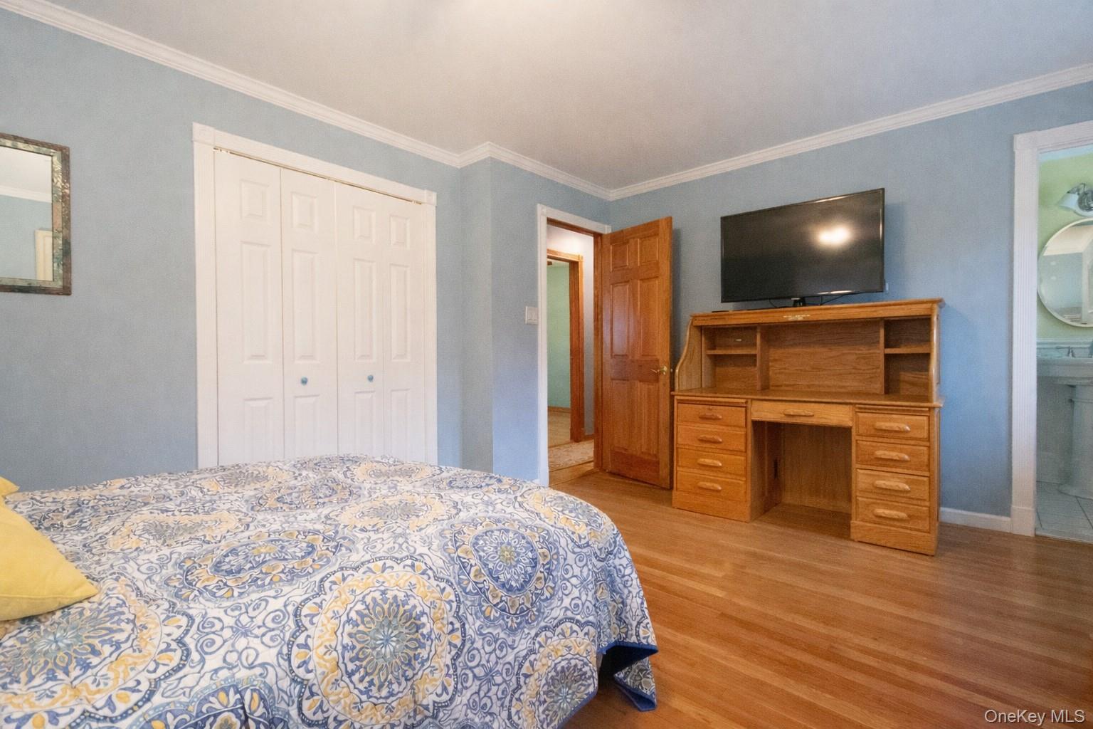 4 Manchester Drive Bethpage, NY 11714 - Photo 11 of 26 a bedroom with a bed and a television