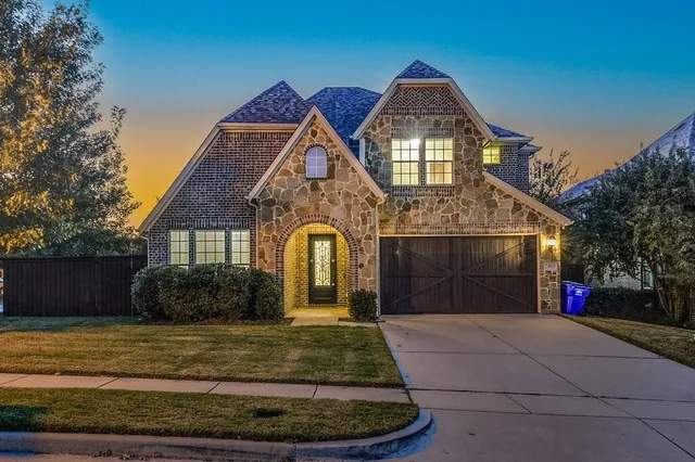 a front view of a house