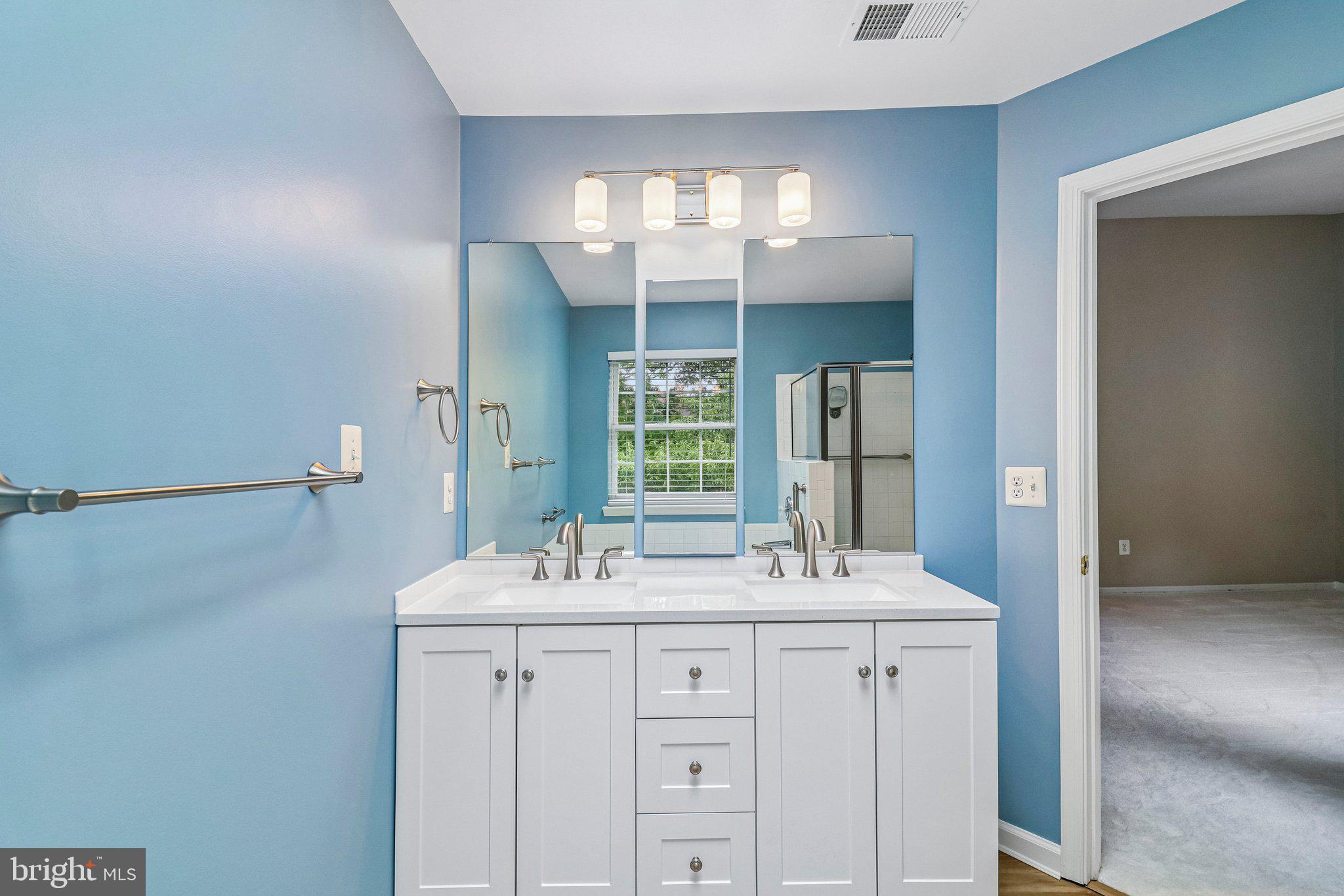 217 Braxton Way, Unit 217 Edgewater, MD 21037 - Photo 15 of 27 a bathroom with a sink vanity and mirror
