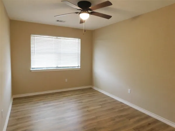 a big yard with lots of green space