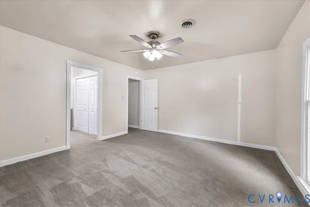 a view of an empty room