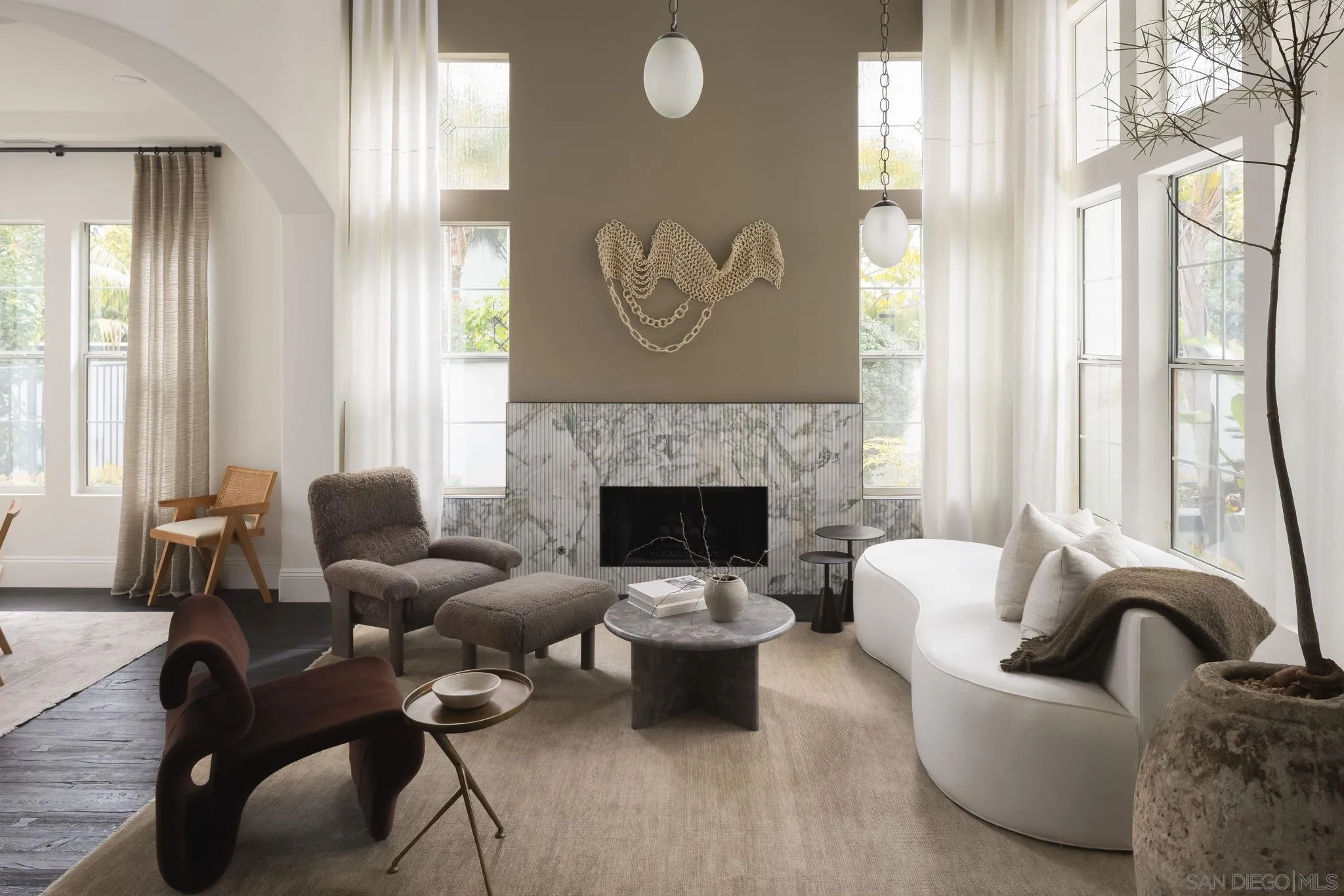 12256 Berea Court Poway, CA 92064 - Photo 3 of 23 a living room with furniture and a fireplace