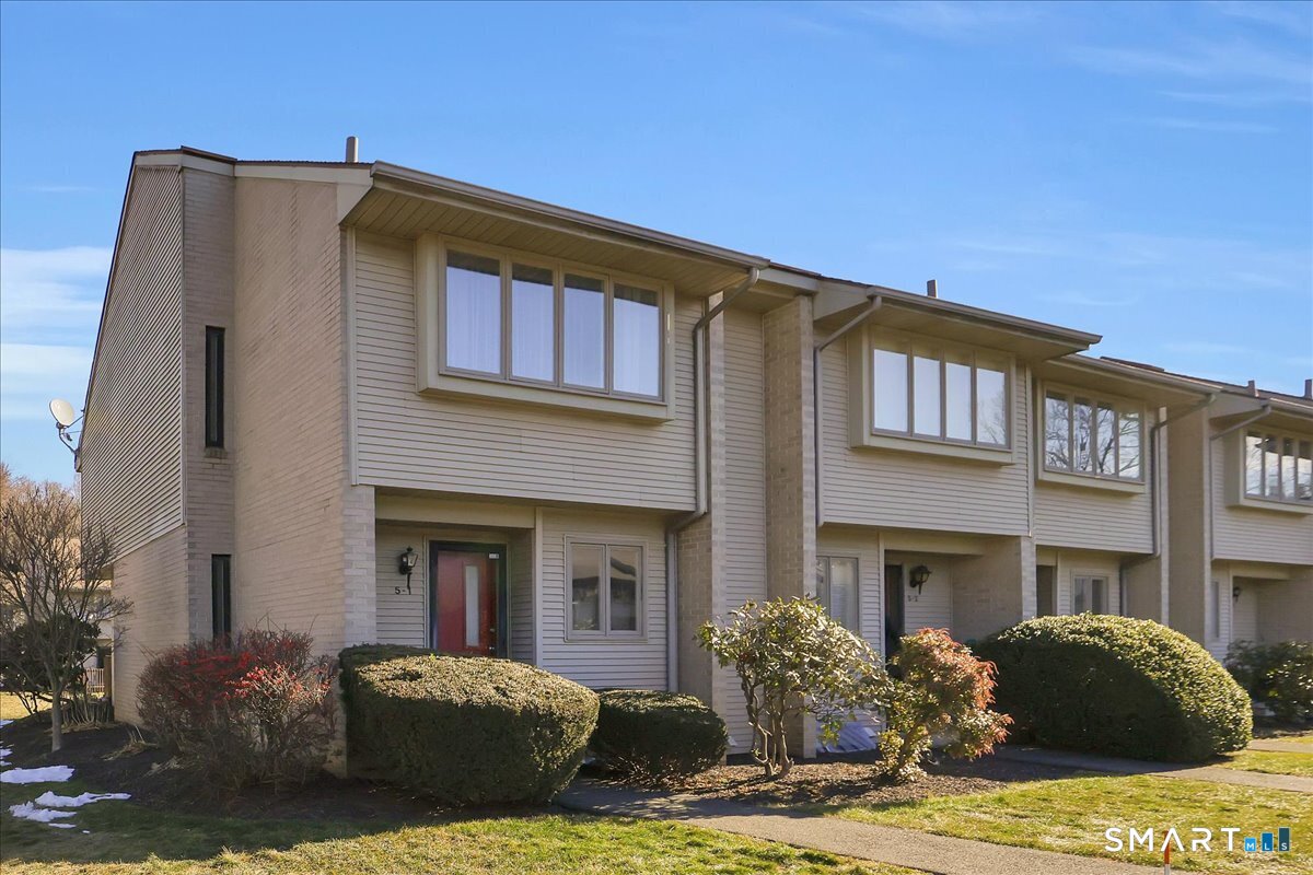 a front view of a house