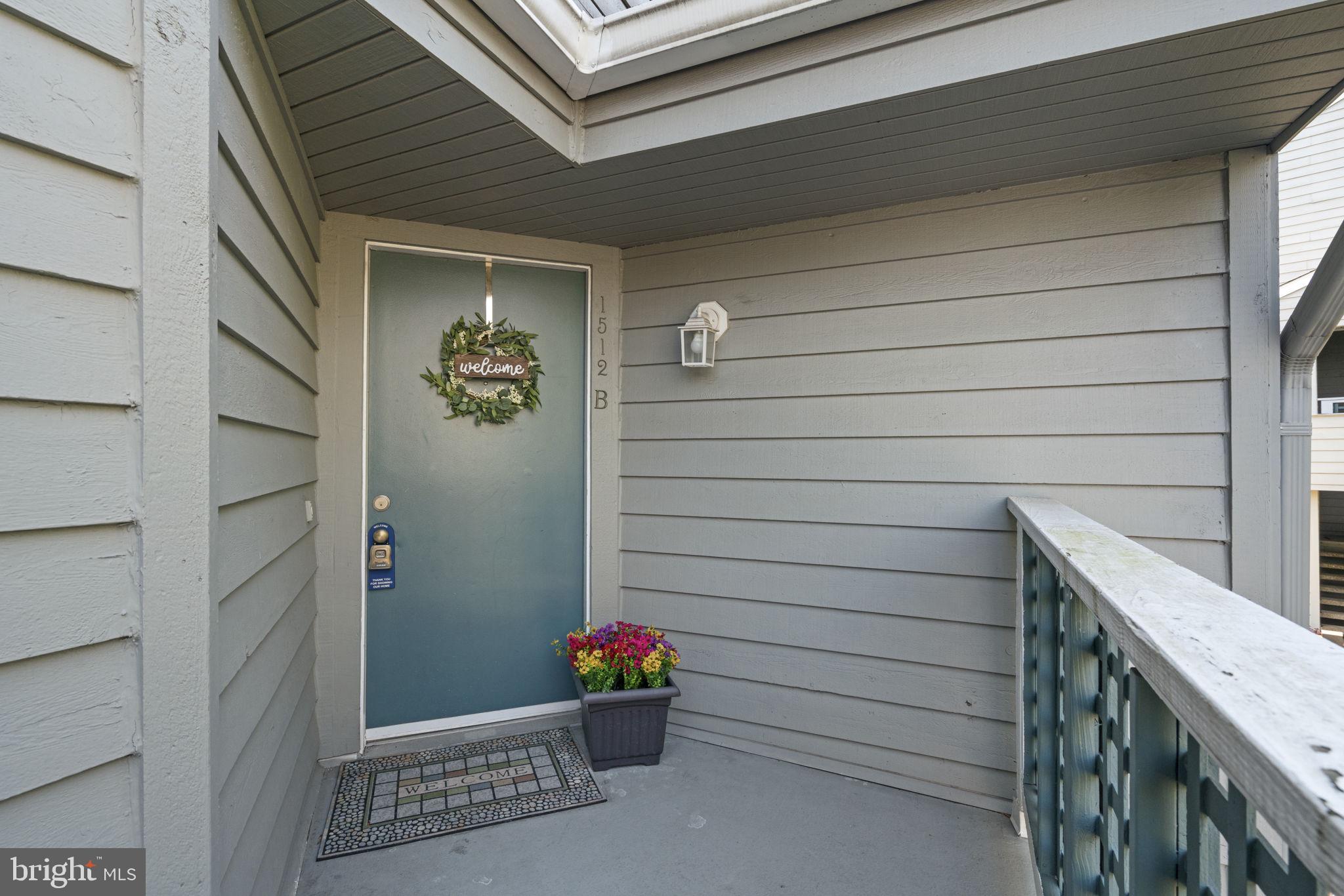 Sheltered front entry