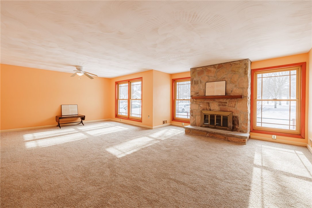 237 Hollybrook Road Sweden, NY 14420 - Photo 3 of 39 Large living room with a wall of windows!