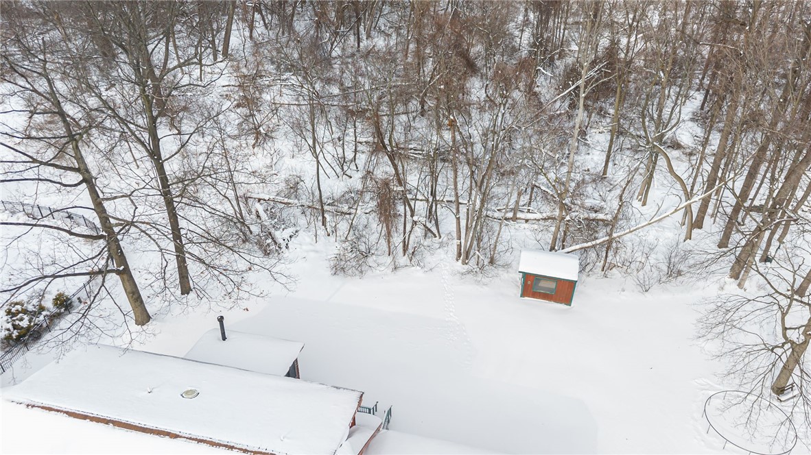 237 Hollybrook Road Sweden, NY 14420 - Photo 37 of 39 Aerial view of the backyard!