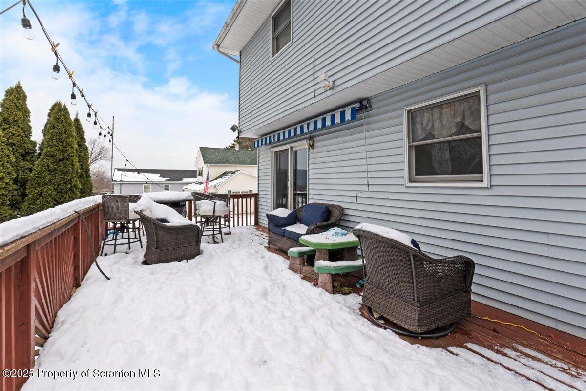 211 New Street Duryea, PA 18642 - Photo 30 of 32 a roof deck with table and chairs