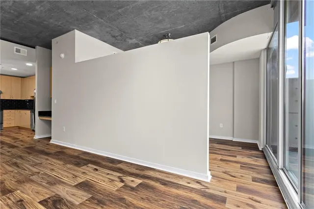 a view of an empty room