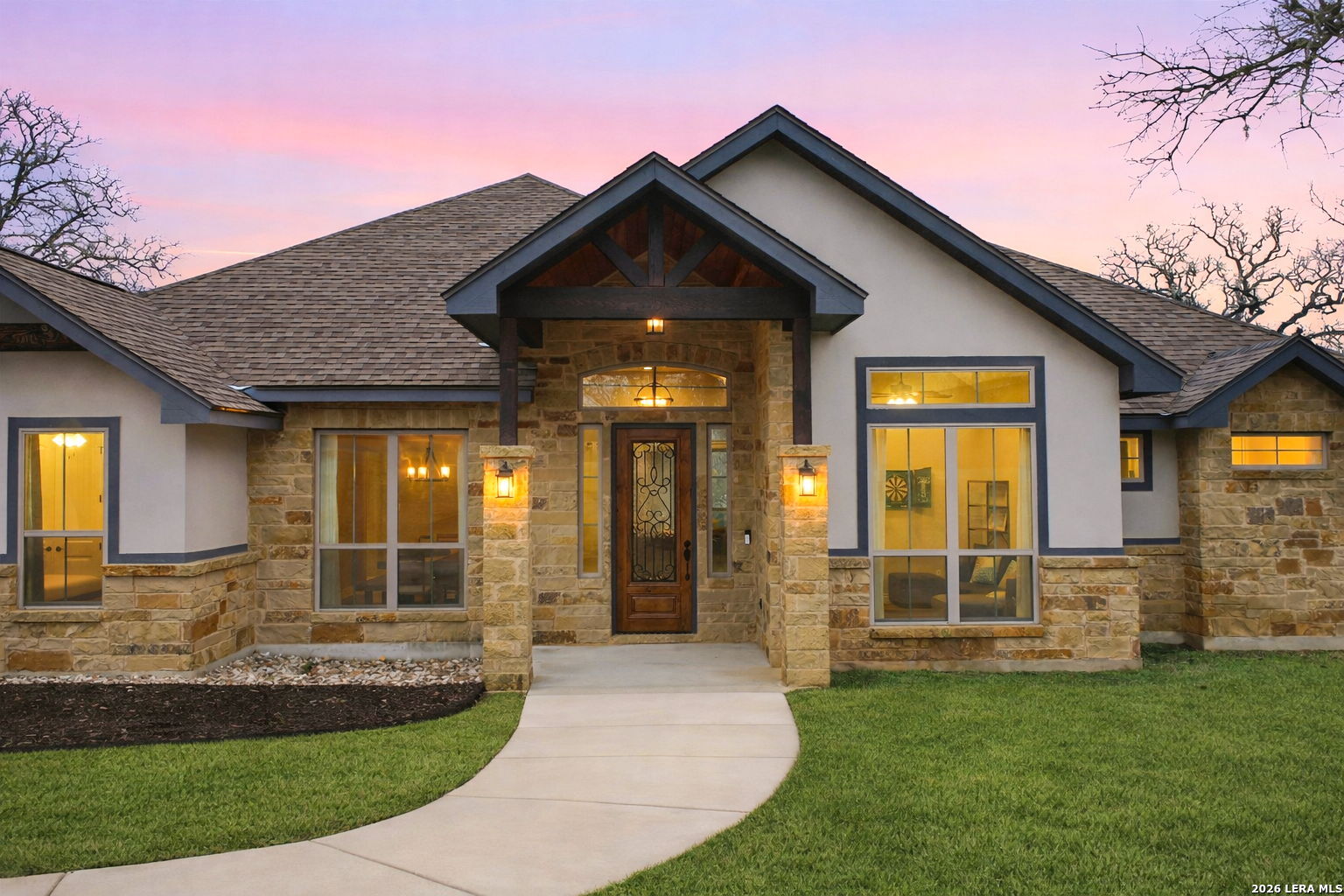 117 Crescent Ridge Adkins, TX 78101 - Photo 1 of 49 a front view of a house with garden