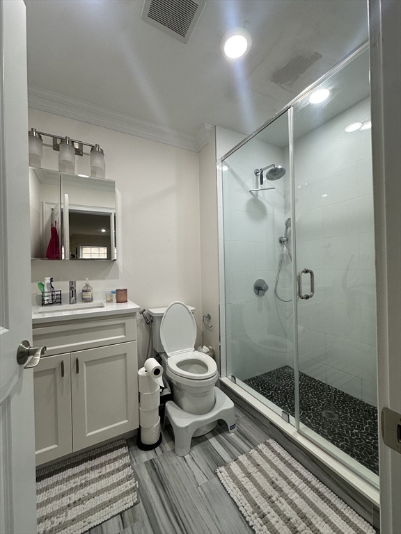 56 Cedar Street, Unit 2 Boston, MA 02119 - Photo 6 of 16 a bathroom with a sink toilet and shower