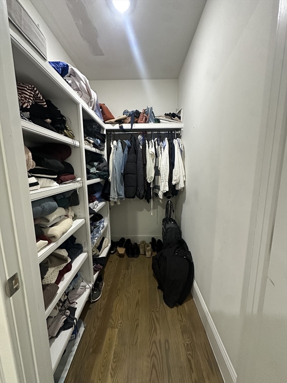56 Cedar Street, Unit 2 Boston, MA 02119 - Photo 7 of 16 a view of walk in closet with clothes and shoes