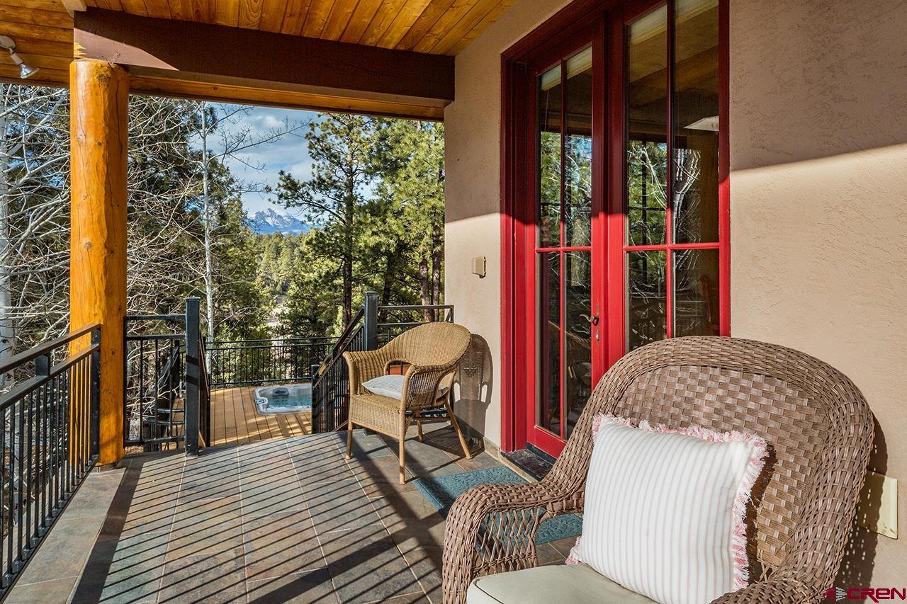 304 Peak Trail Hesperus, CO 81326 - Photo 25 of 35 a balcony view with a outdoor seating space