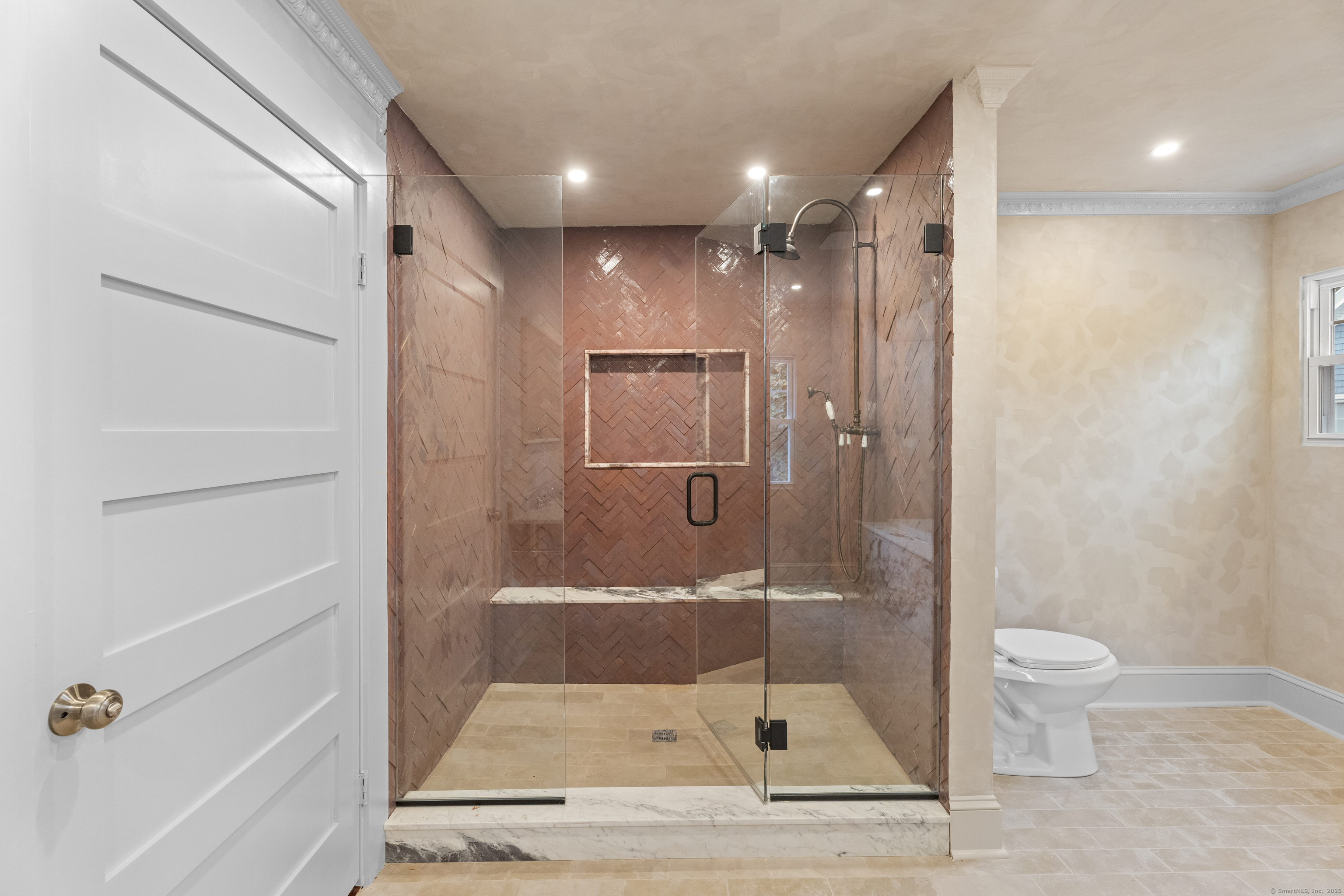 119 Westwood Road New Haven, CT 06515 - Photo 26 of 40 a bathroom with a shower and a toilet