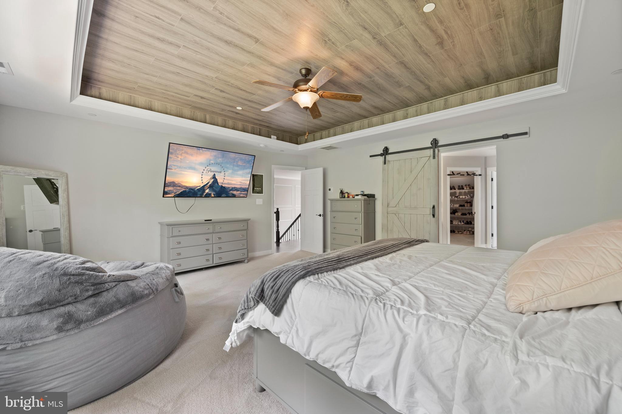 9412 Stonestreet Road La Plata, MD 20646 - Photo 25 of 53 Primary bedroom w/ barn door