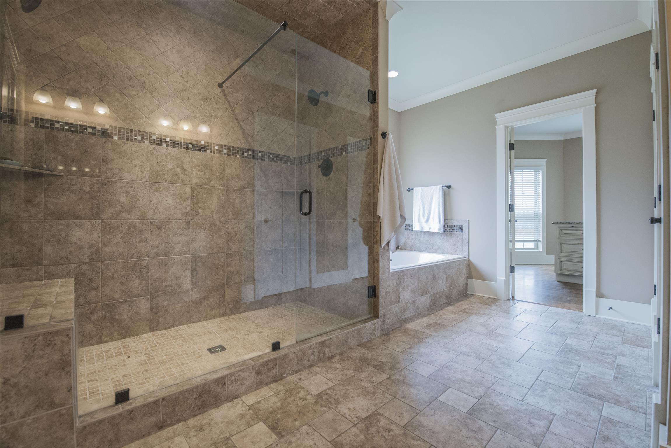8160 Mona Road Murfreesboro, TN 37129 - Photo 16 of 29 Look at this HUGE tiled shower with double shower heads