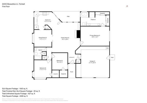 $1,945 | 22303 Mosswillow Lane, Tomball, TX 77375