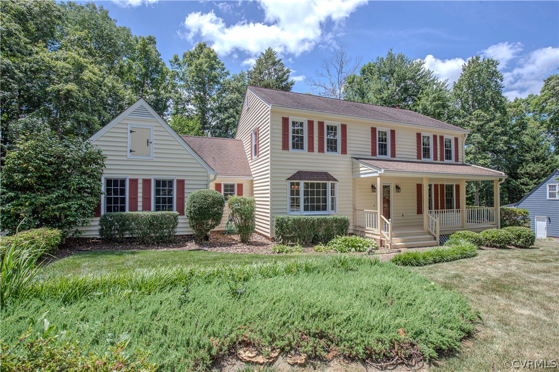 13319 Lady Ashley Road Midlothian, VA 23114 - Photo 3 of 41 a front view of a house with a yard and porch