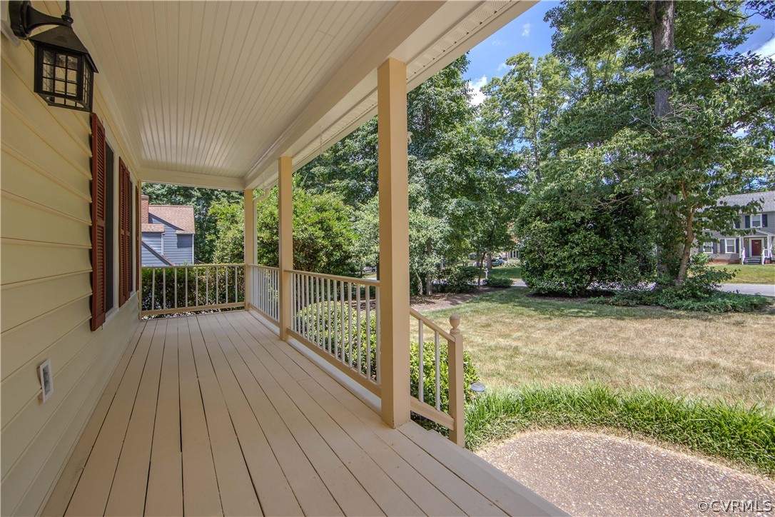 13319 Lady Ashley Road Midlothian, VA 23114 - Photo 4 of 41 a view of balcony with wooden floor and fence