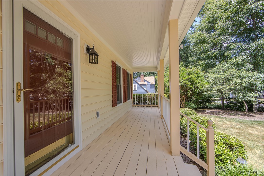 13319 Lady Ashley Road Midlothian, VA 23114 - Photo 5 of 41 a view of a balcony with wooden floor