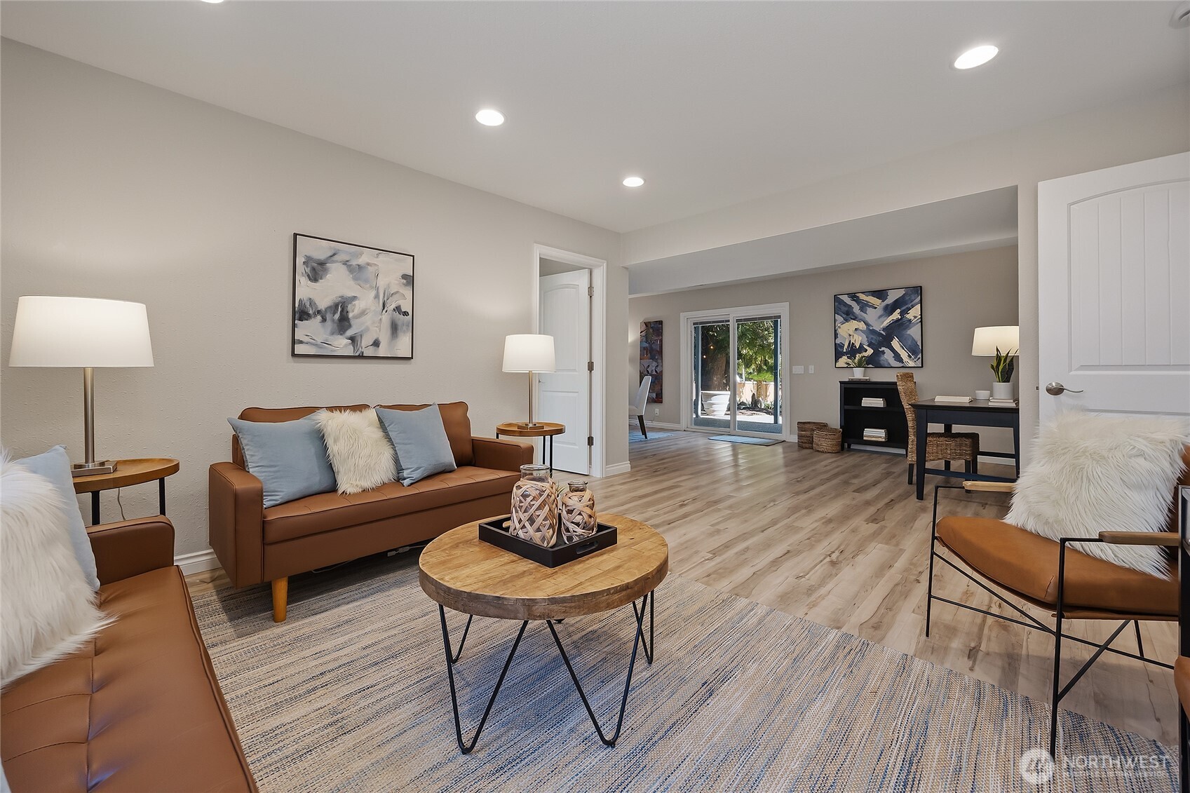 23707 Meridian Place West Bothell, WA 98021 - Photo 25 of 40 a living room with furniture and a wooden floor