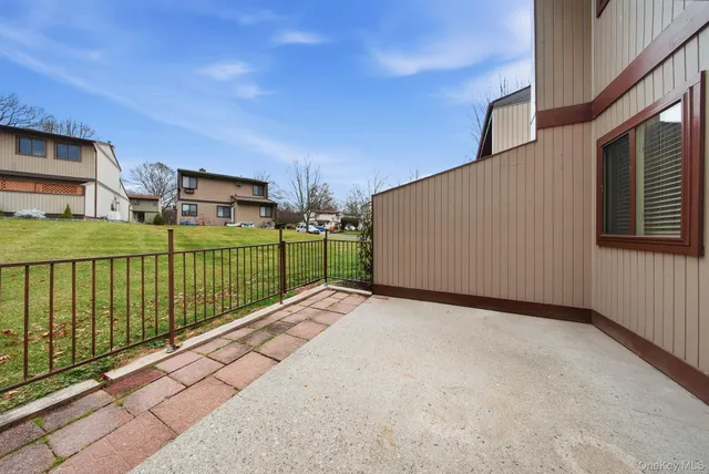 a view of a backyard with a garden