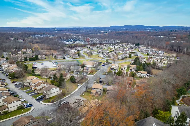 a view of city and mountain
