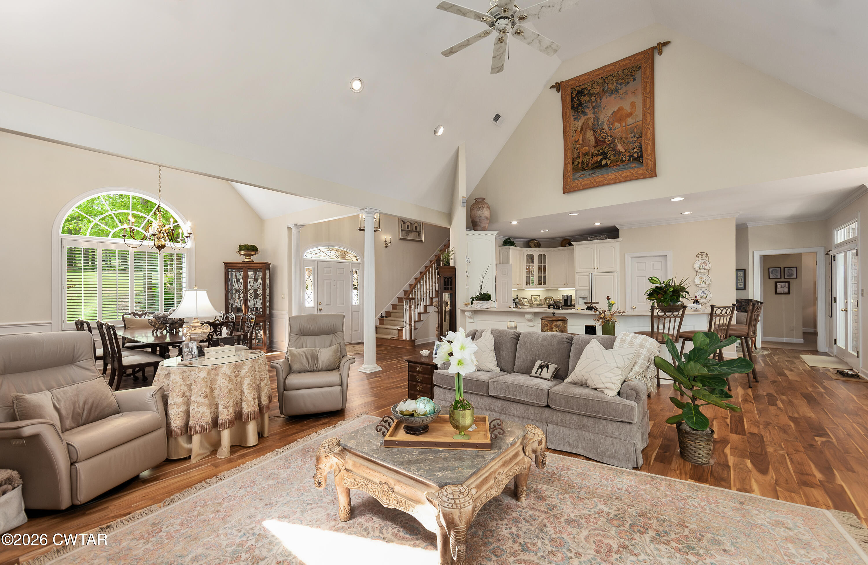 296 Liberty Claybrook Road Beech Bluff, TN 38313 - Photo 8 of 33 a living room with furniture and a chandelier