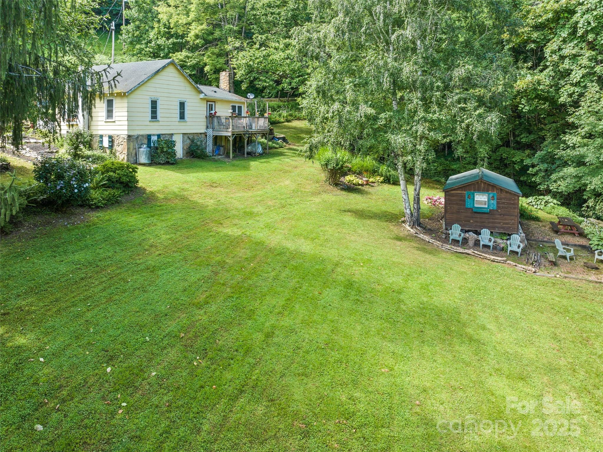 4828 Max Patch Road Clyde, NC 28721 - Photo 3 of 41 a front view of a house with yard and green space
