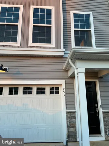 a front view of a building