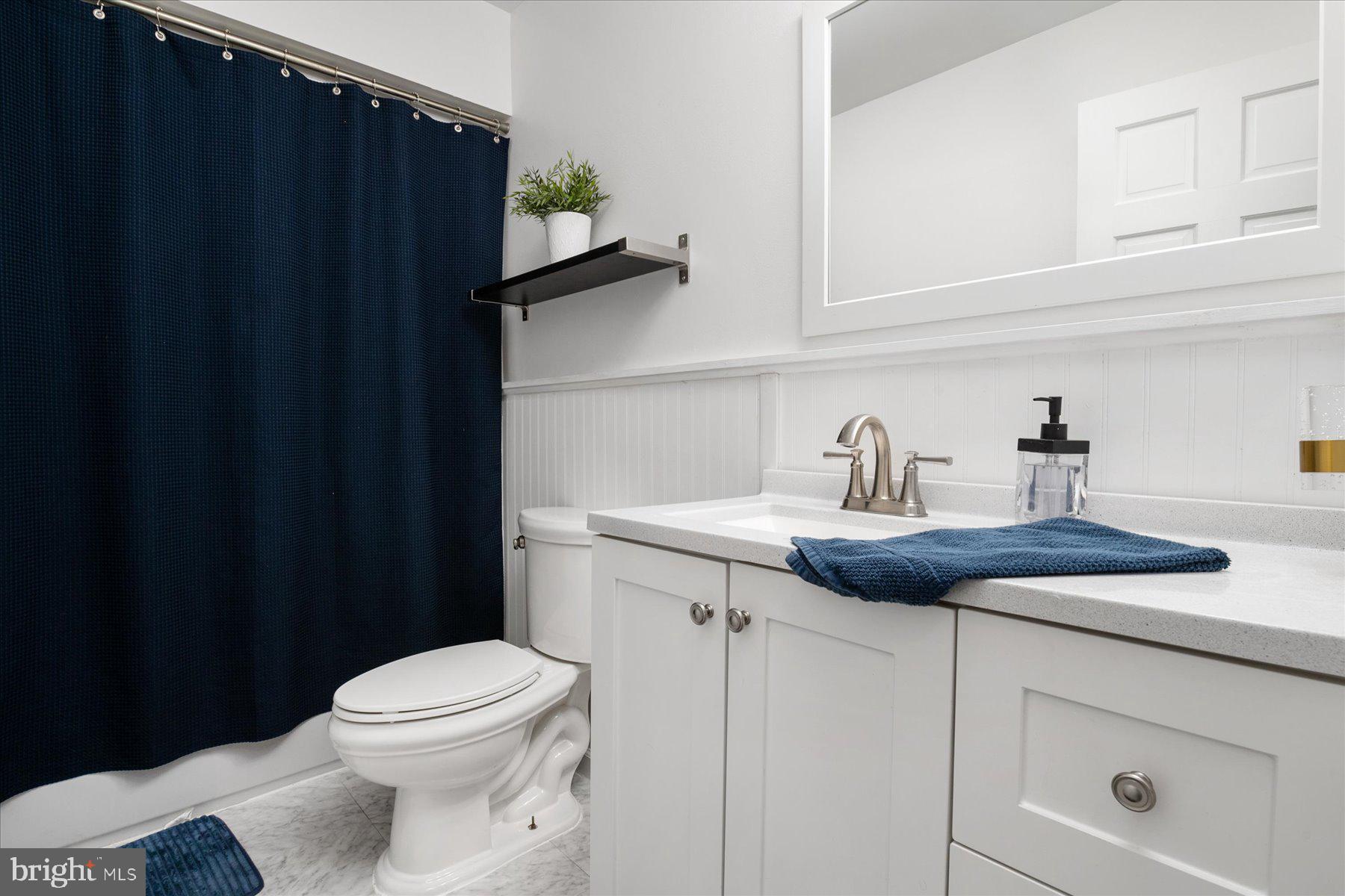 7801 Harle Road Pasadena, MD 21122 - Photo 39 of 64 a bathroom with a sink a toilet and vanity