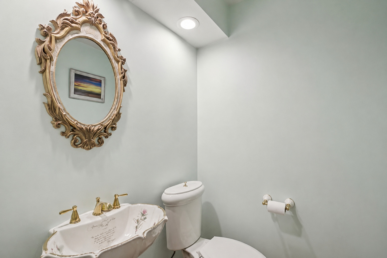 250 Wilshire Road Lake Forest, IL 60045 - Photo 11 of 28 a bathroom with a toilet sink and mirror