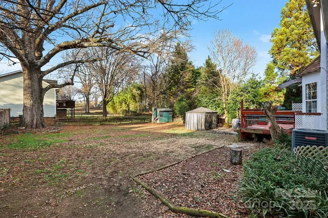 a house view with a garden space