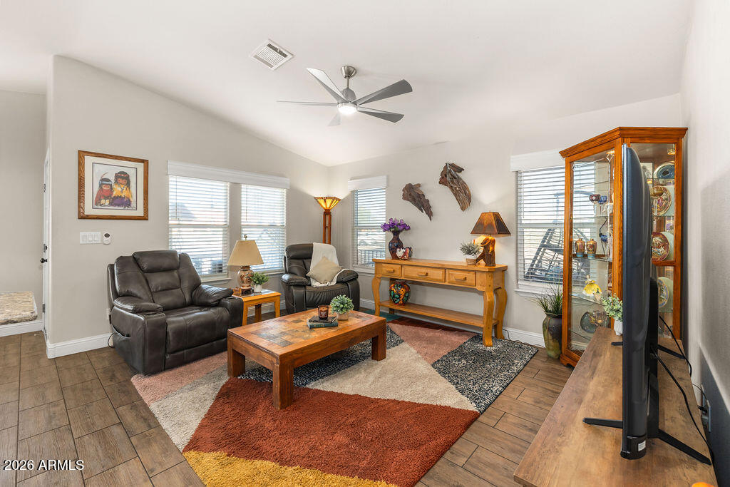 8865 East Baseline Road, Unit 1241 Mesa, AZ 85209 - Photo 10 of 30 10 great room layout - vaulted ceilings
