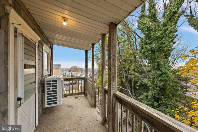 a view of city from balcony