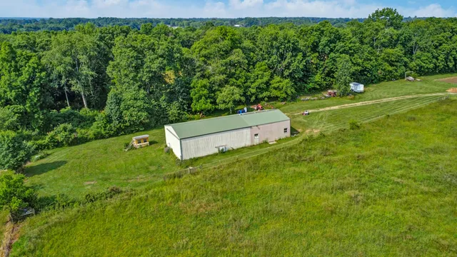 a backyard of a house with seating space