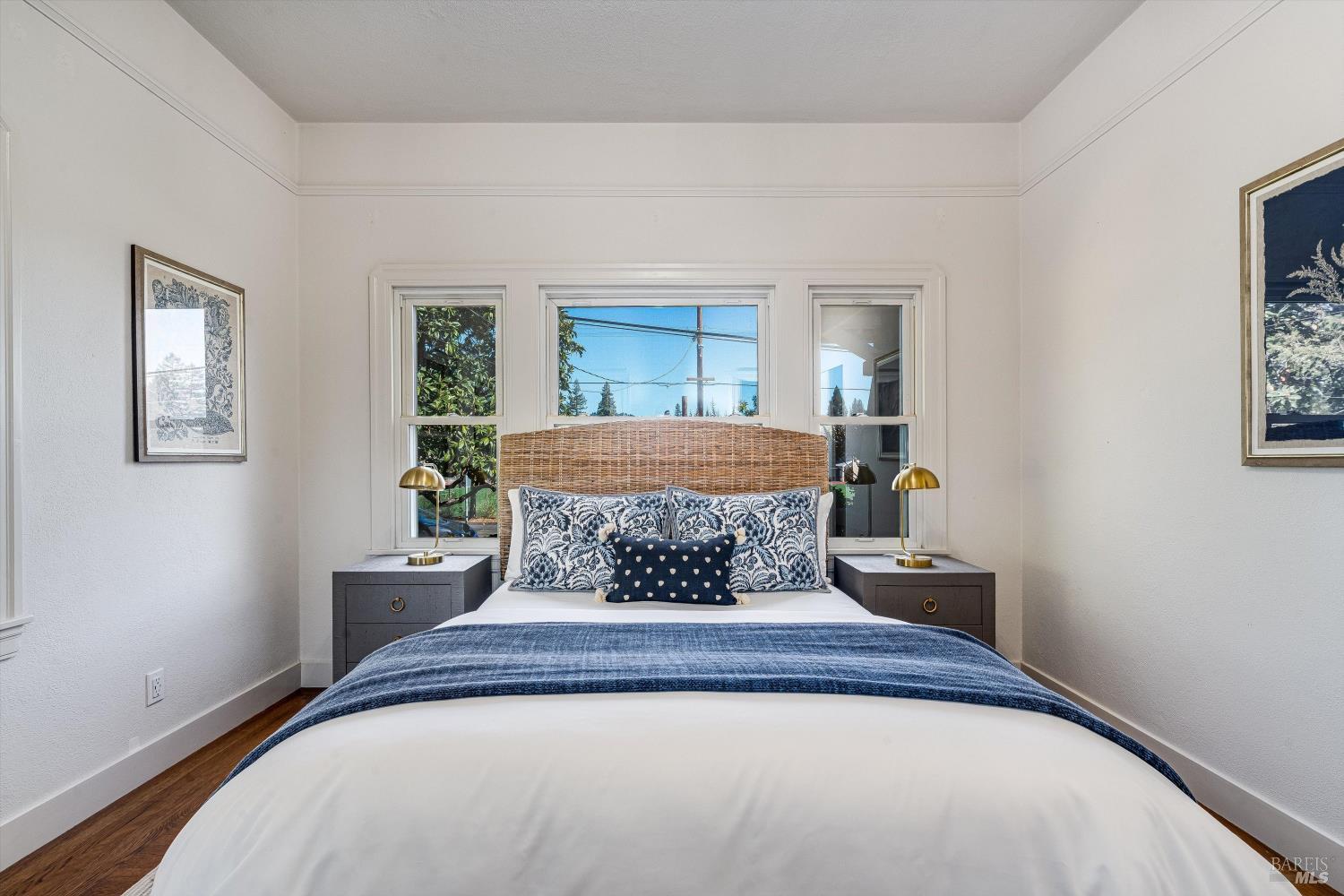 1709 Spring Mountain Road St. Helena, CA 94574 - Photo 23 of 48 a bedroom with a bed and window