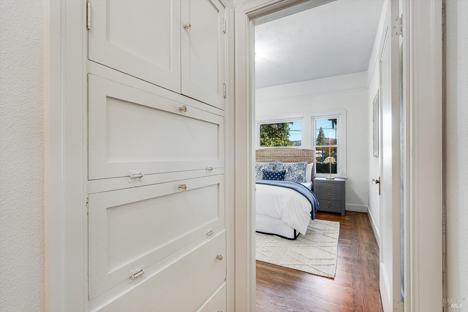 1709 Spring Mountain Road St. Helena, CA 94574 - Photo 27 of 48 a view of a bedroom with a bed and couch
